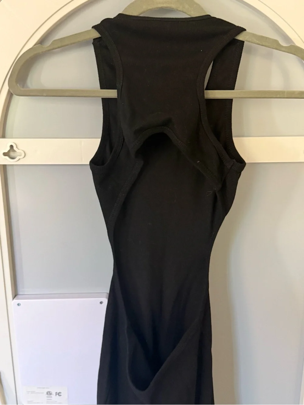 JANG Black Cutout Open Back Bodycon Mini Dress | Size S | Backless